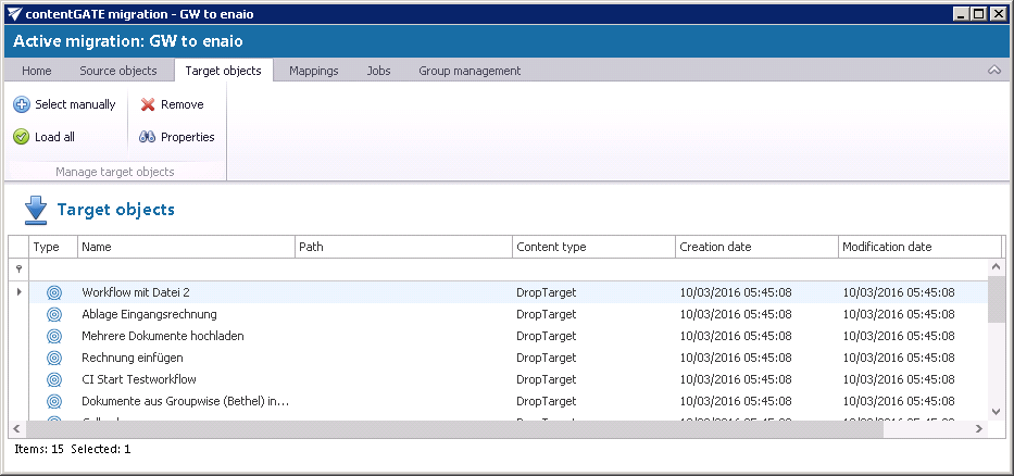 contentGATE documentation180