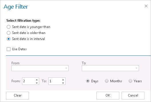 EA job age filter